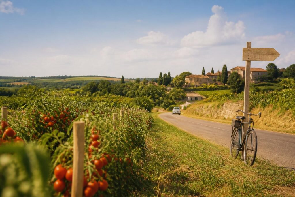 partez en vacances en lot-et-garonne et explorez la route de la tomate entre agen et marmande. un itinéraire gourmand pour savourer l'été au cœur de paysages charmants et de saveurs locales.
