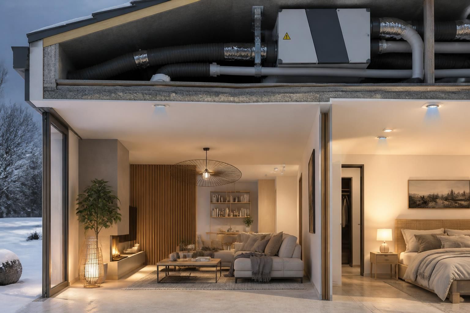 VMC double flux : Guide complet sur son fonctionnement, ses avantages et ses contraintes 2 découvrez tout sur la vmc double flux : son fonctionnement, ses avantages pour une meilleure qualité de l'air et ses contraintes à connaßtre avant installation.
