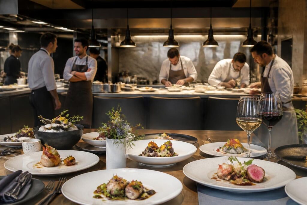 découvrez « le guide top chef » avec 200 adresses et 130 chefs, pour savourer les créations uniques des candidats et jurés de la célèbre émission de gastronomie.