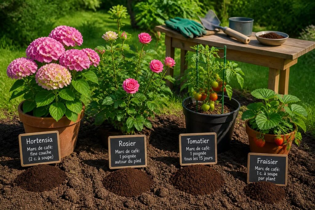 découvrez quelles plantes de votre jardin bénéficient du marc de café et apprenez la quantité idéale à utiliser pour un jardinage malin et écologique.