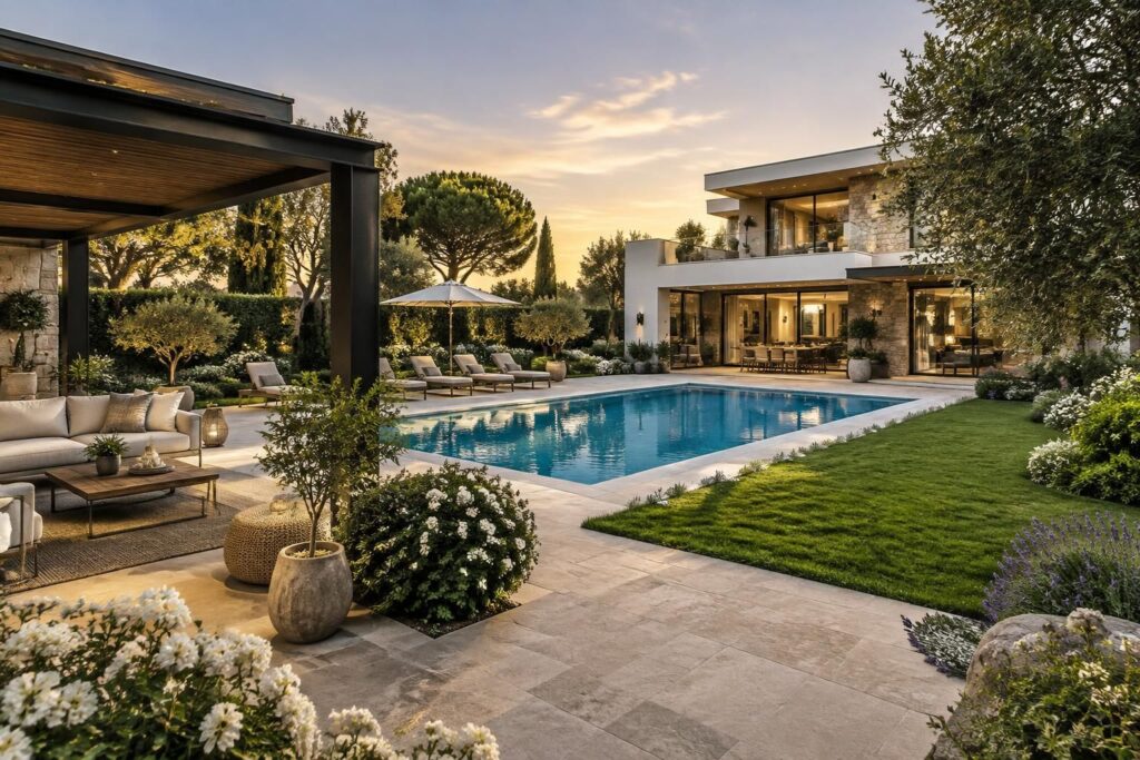 terrasse, piscine, jardin : découvrez quelles garanties de votre assurance habitation couvrent vos aménagements extérieurs et vos équipements.