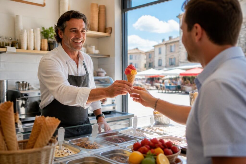 à villeneuve-sur-lot, benoît de la lune, glacier artisan, voit son chiffre d'affaires de juillet multiplié par dix grâce à un été météorologique exceptionnel. découvrez comment il réinvente son activité pour profiter de cette situation unique.