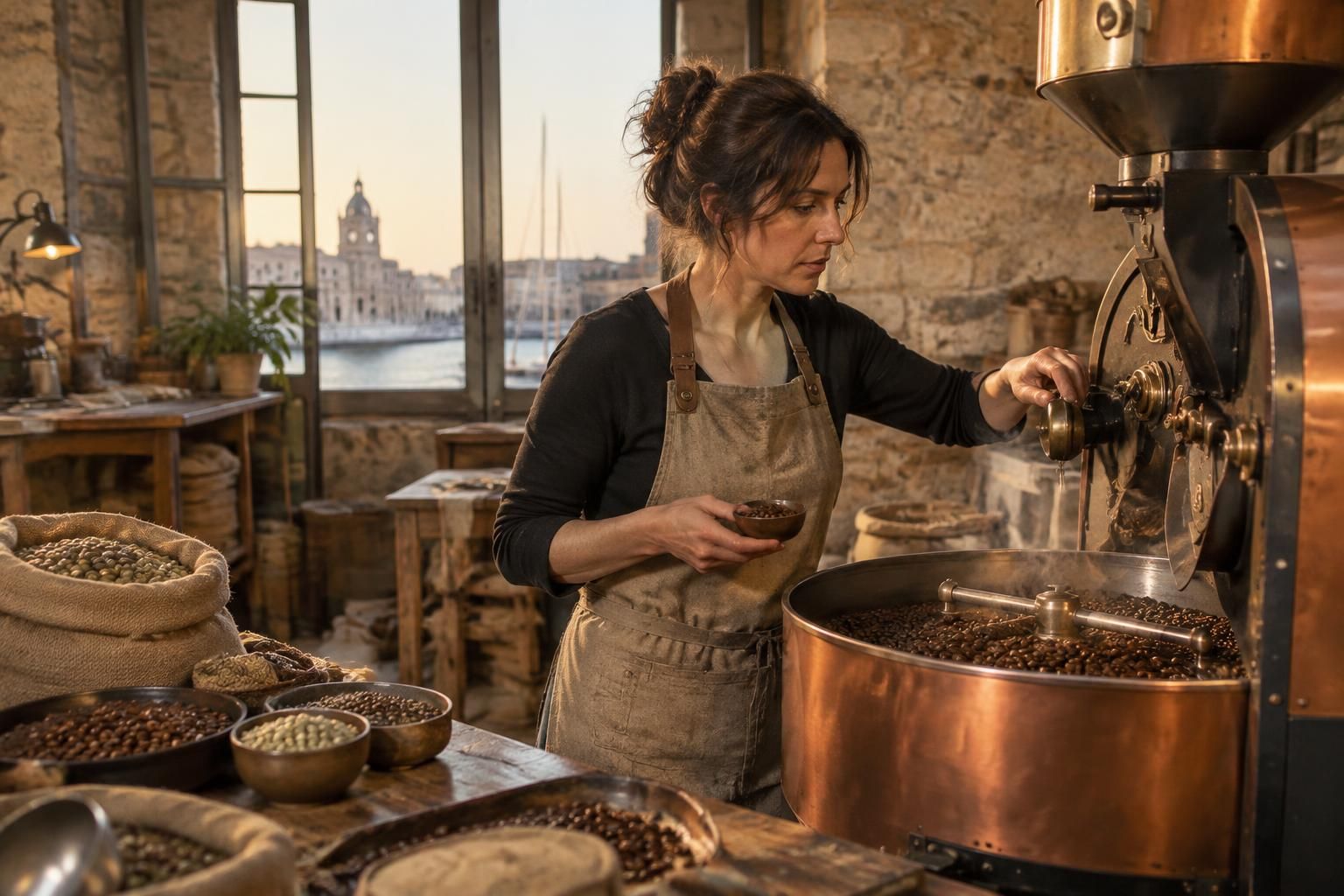 à rochefort, une architecte transforme sa passion du café en torréfaction artisanale et révèle toute la richesse de ses arômes.