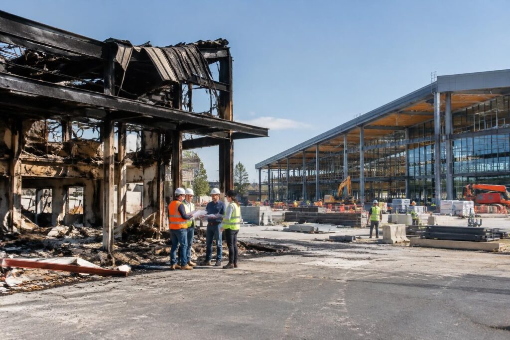 après l’incendie de l’été, le min de bordeaux accélère la reconstruction de son pavillon de la gastronomie et prévoit de l’agrandir.