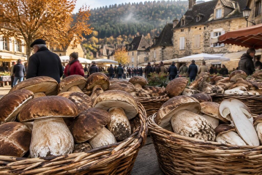 en dordogne, quatre marchés aux cèpes sont ouverts ce mardi 27 octobre. les conditions laissent espérer de belles pousses dans les prochains jours.