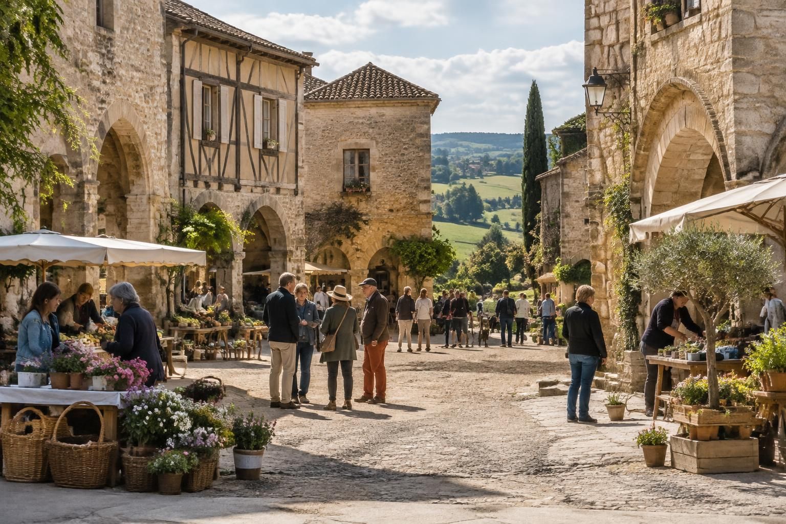 entre lot-et-garonne et dordogne, découvrez un week-end dédié aux bastides et aux charmes de territoires qui séduisent en toute saison.